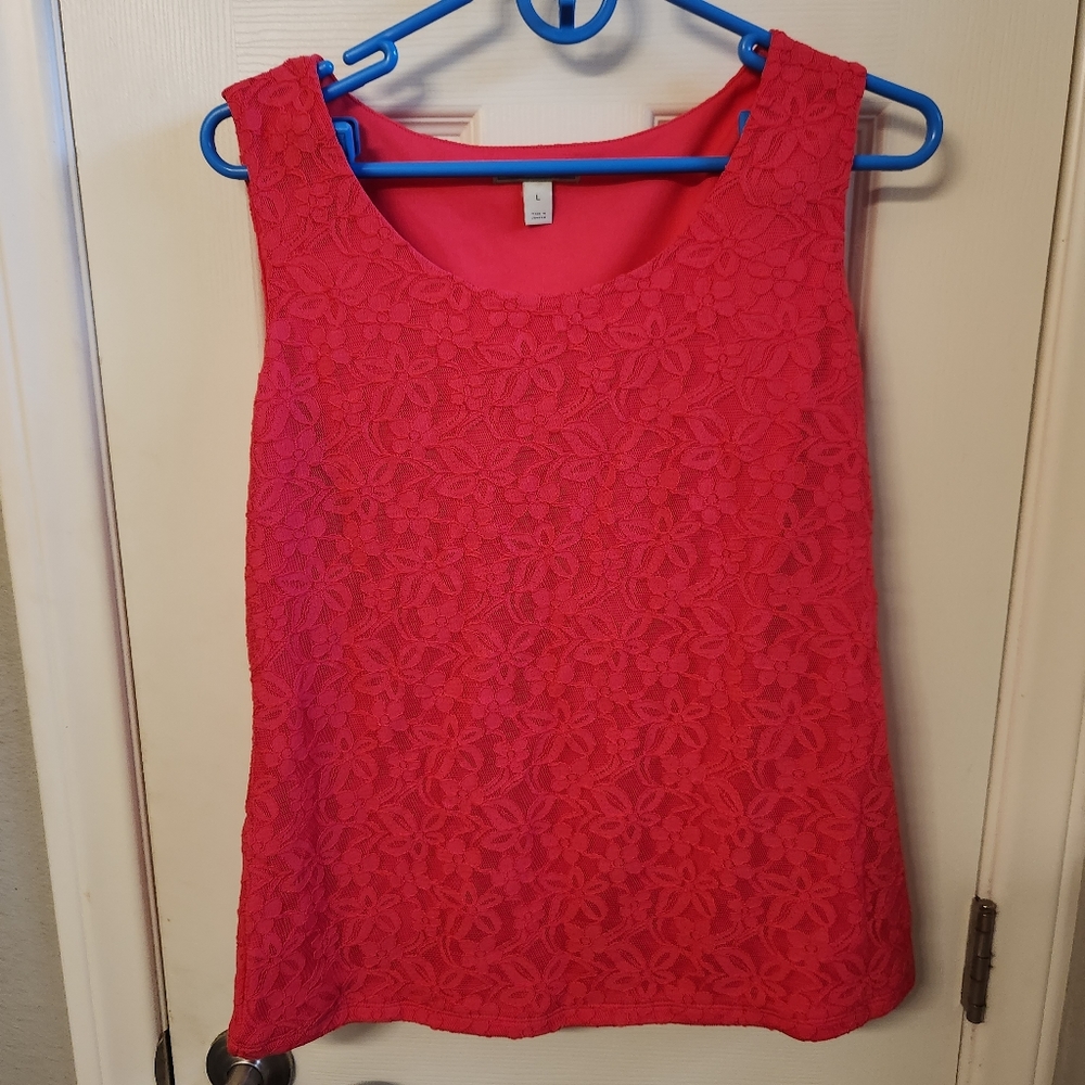 Dana Buchman lace top nwt size L